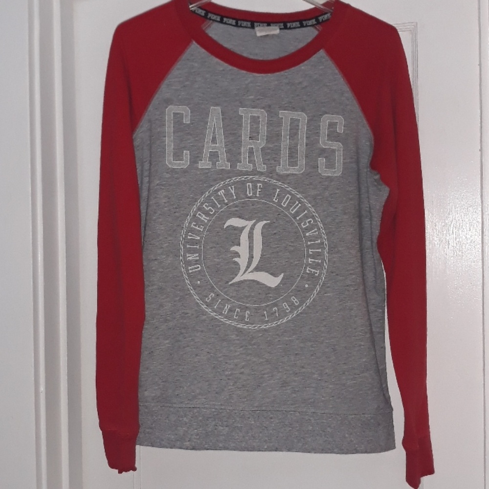 Pink Victoria's Secret UofL top